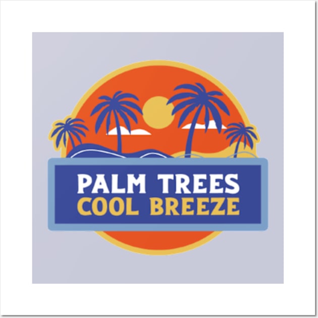 Palm Trees Cool Breeze Wall Art by horse face